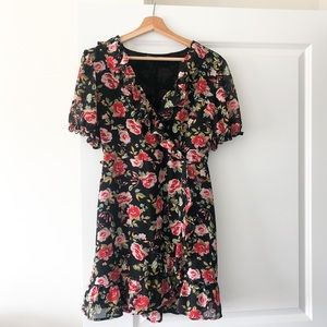 Dynamite Floral Ruffle Dress